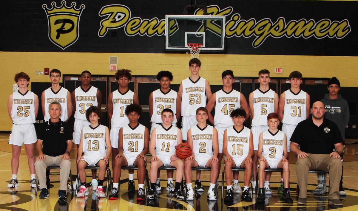 Penn Boys Basketball Varsity Team.