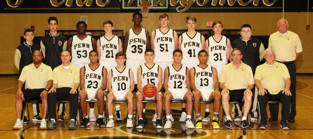 The 2018-2019 Penn Boys Basketball Junior Varsity Team.