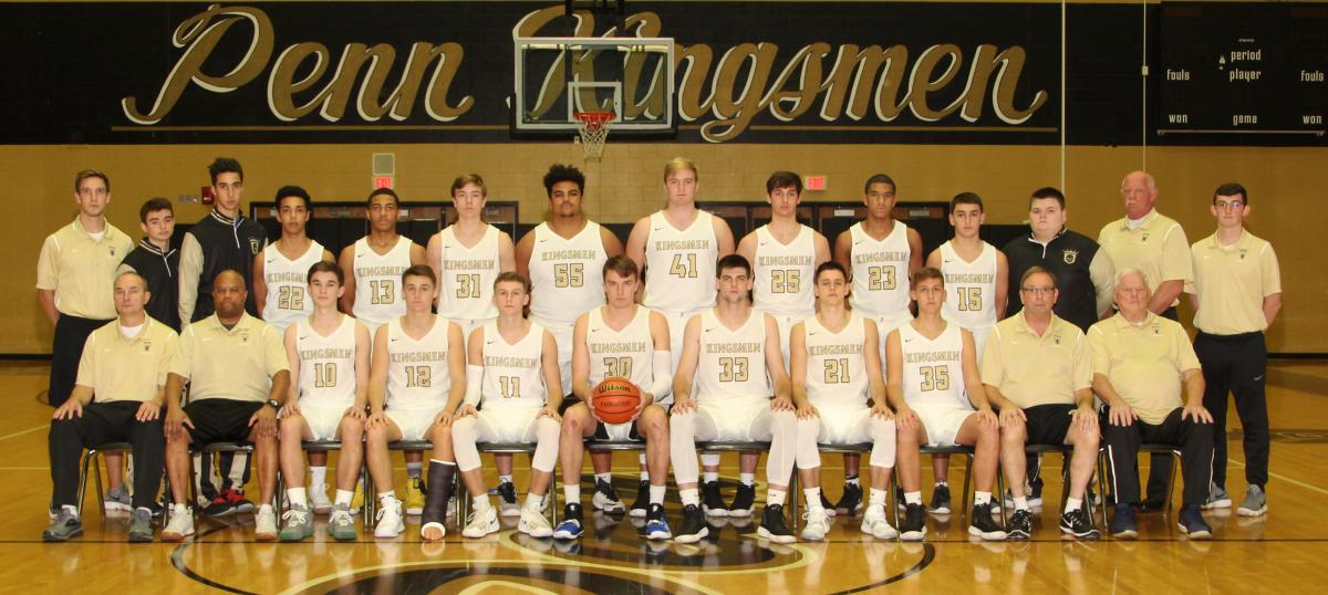 The 2018-2019 Penn Boys Basketball Varsity.