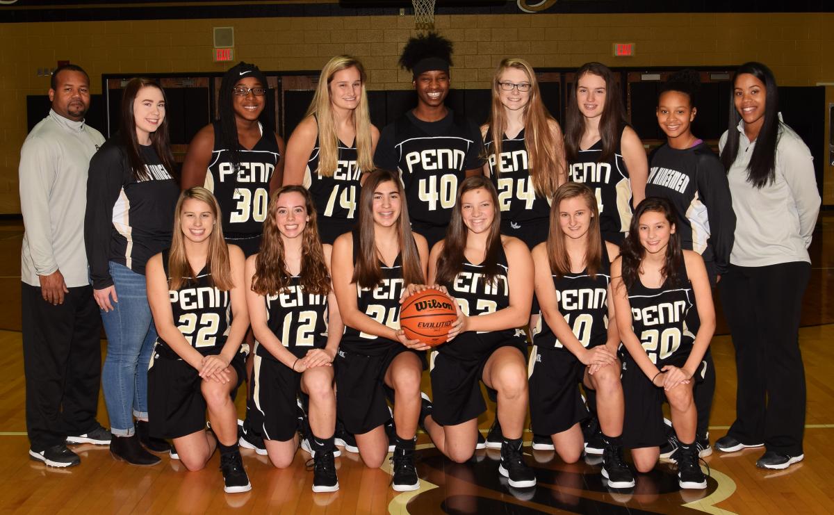 The Penn Girls Basketball Junior Varsity Team.