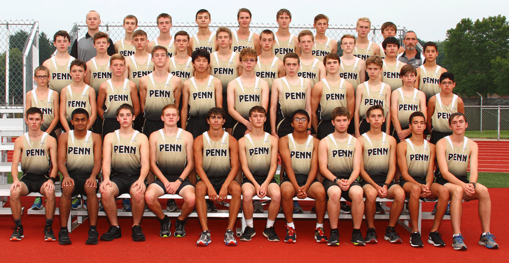 The Penn Boys Cross Country team photo.