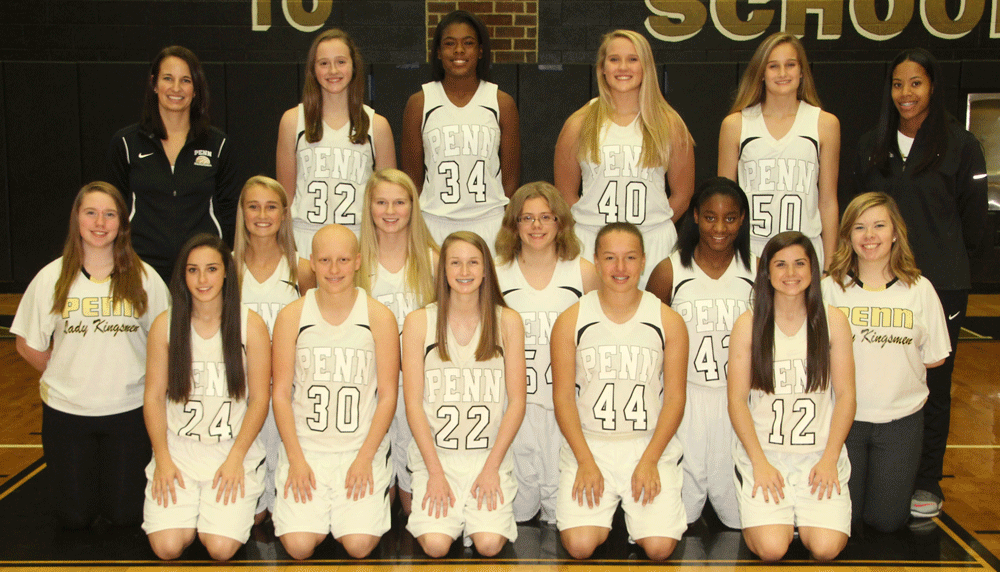 The 2016-17 Penn Junior Varsity Girls Basketball Team.