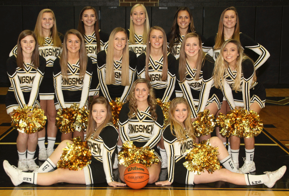 The Winter Varsity Cheerleading squad.