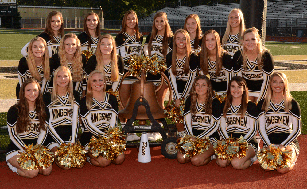 The 2016 Fall Varsity Cheerleading squad.
