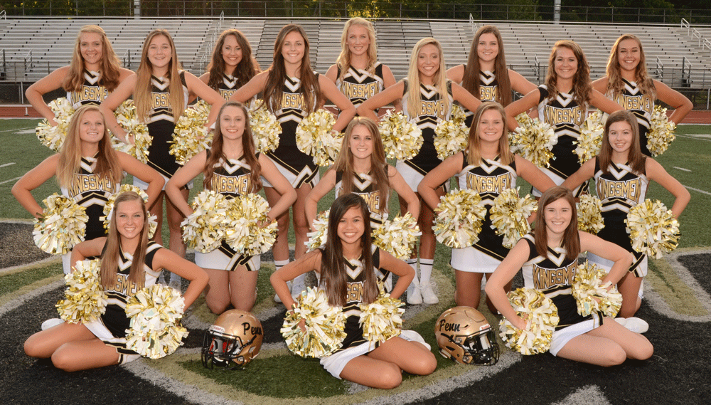 The 2016-17 Junior Varsity Fall Cheerleading squad.