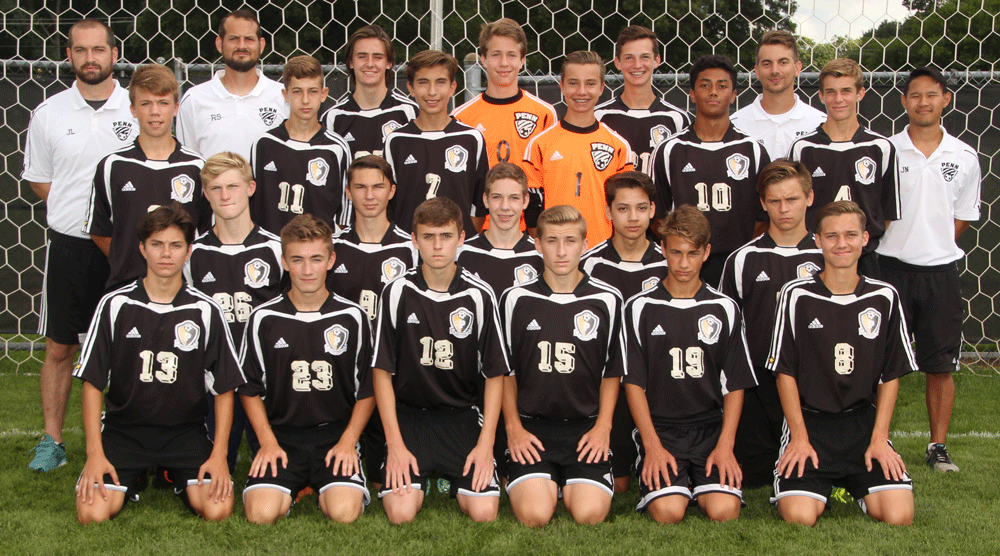 The 2016 Penn High School Boys Soccer Junior Varsity (Black)