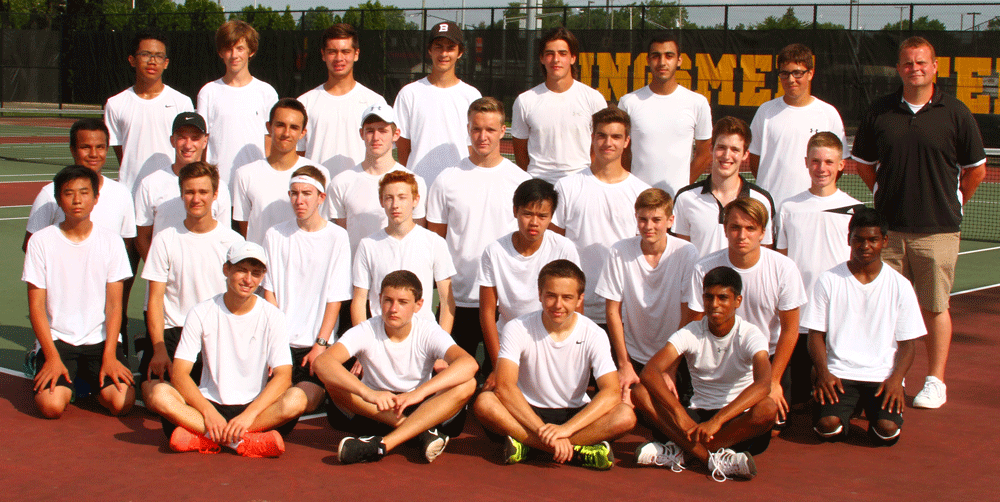 The 2016 Penn High School Boys Tennis team.