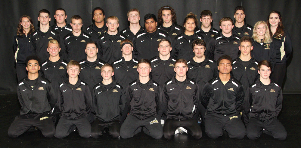 The 2016-17 Penn High School Wrestling Team Seniors and Juniors.