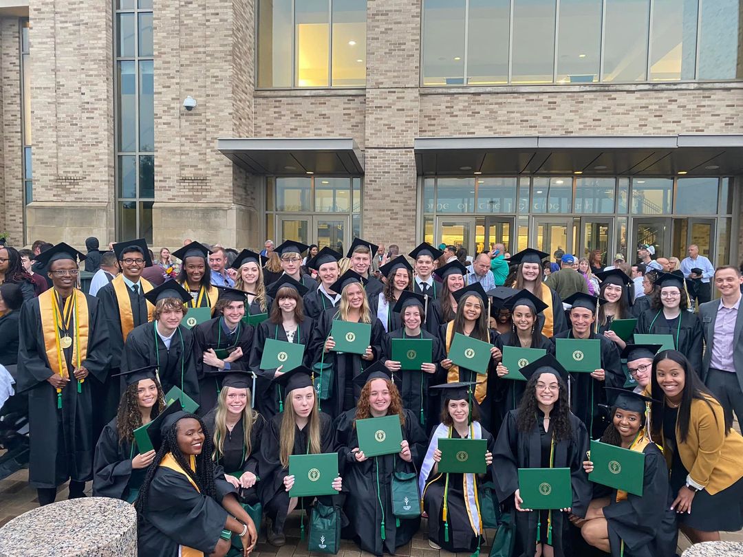 Some members of  ECA Class of 2022 graduates who also earned Ivy Tech Associates degrees