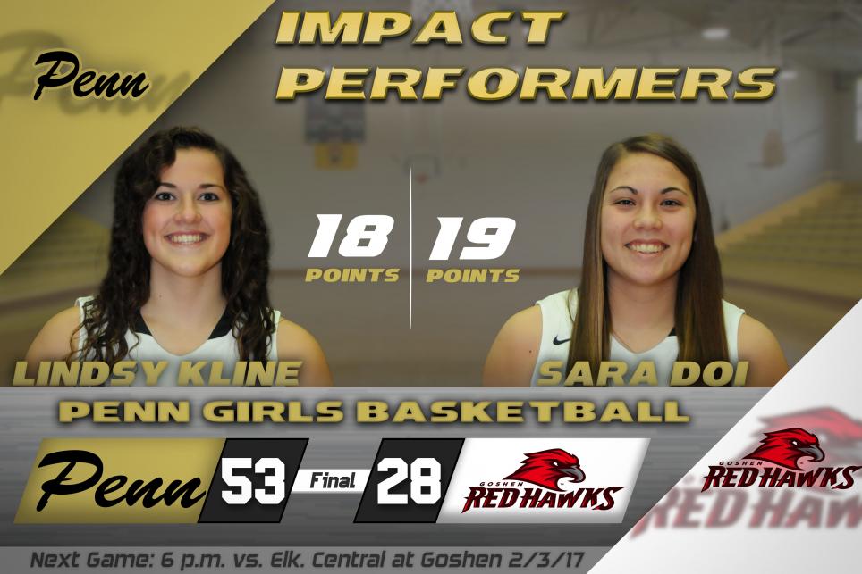 Image of Penn's leading scorers, Lindsy Kline and Sara Doi
