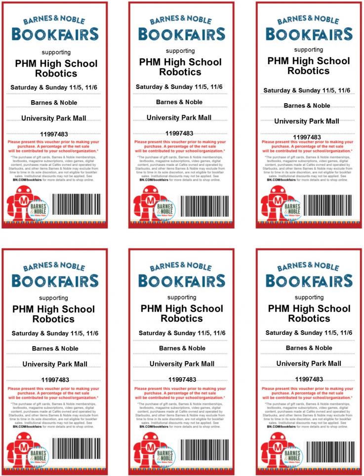 Penn Robotics Participating In Barnes Noble Makerfair Nov 5 6