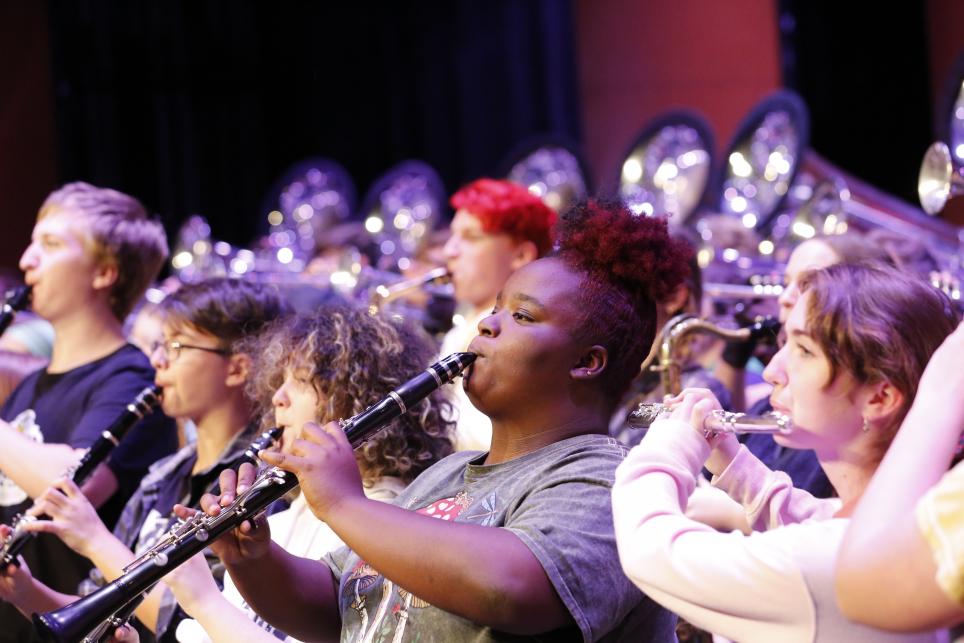 Penn Band students.