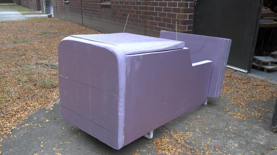 Early Frame for the Incredible Hulk wheelchair costume