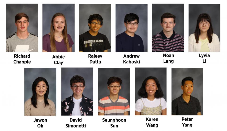 Penn's National Merit Scholarship Finalists.