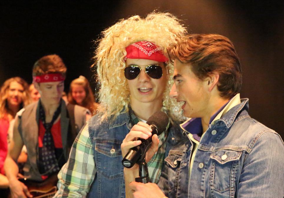 Penn students sing during "Rocktoberfest".