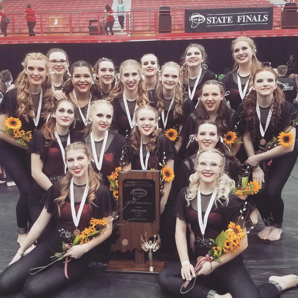 The Penn Winter Guard, which placed third in the state.
