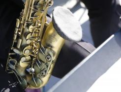 Photo of Saxophone from "Jazz in the Park" concert.