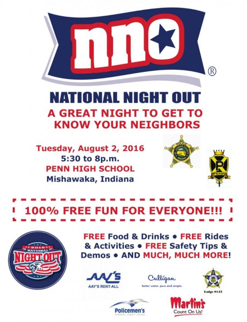 National Night Out event flier