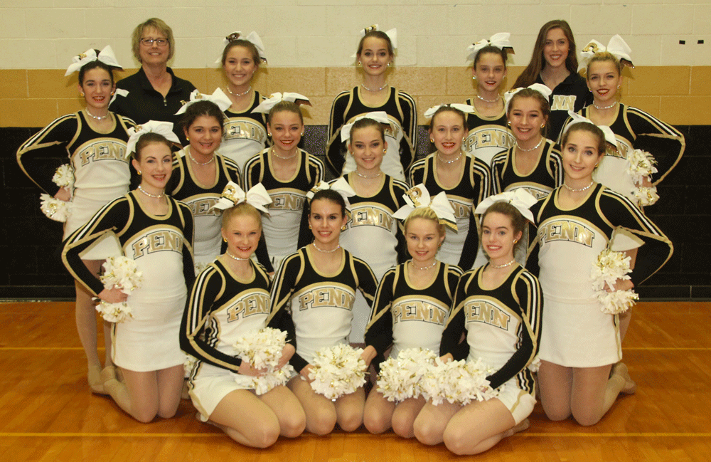 The Penn High School Competition Poms Team.