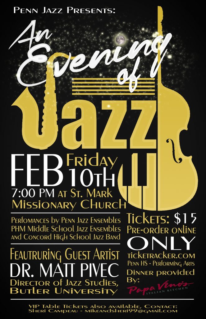 A poster for the "An Evening of Jazz" event