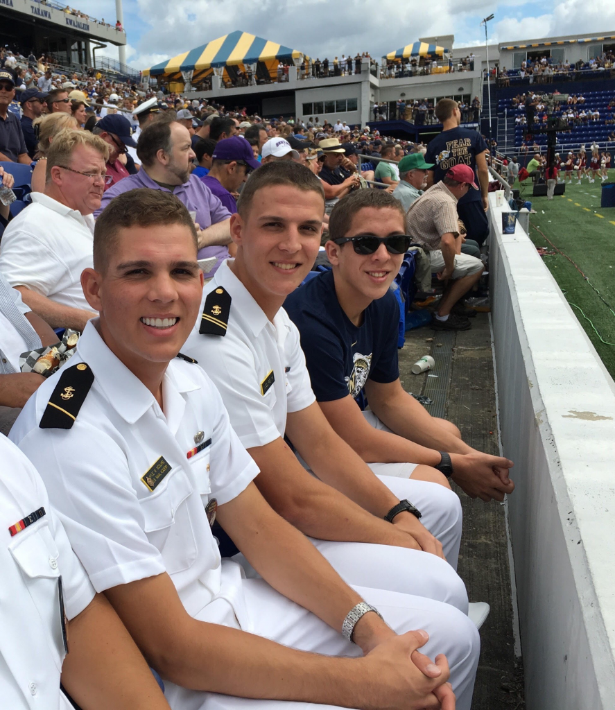 The McGuire Brothers at a U.S. Naval Academy event.
