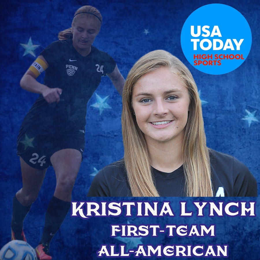 An infographic of Penn Girls Soccer Player Kristina Lynch.