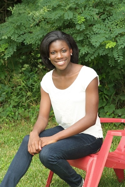 Photo of a student advertising school pictures.