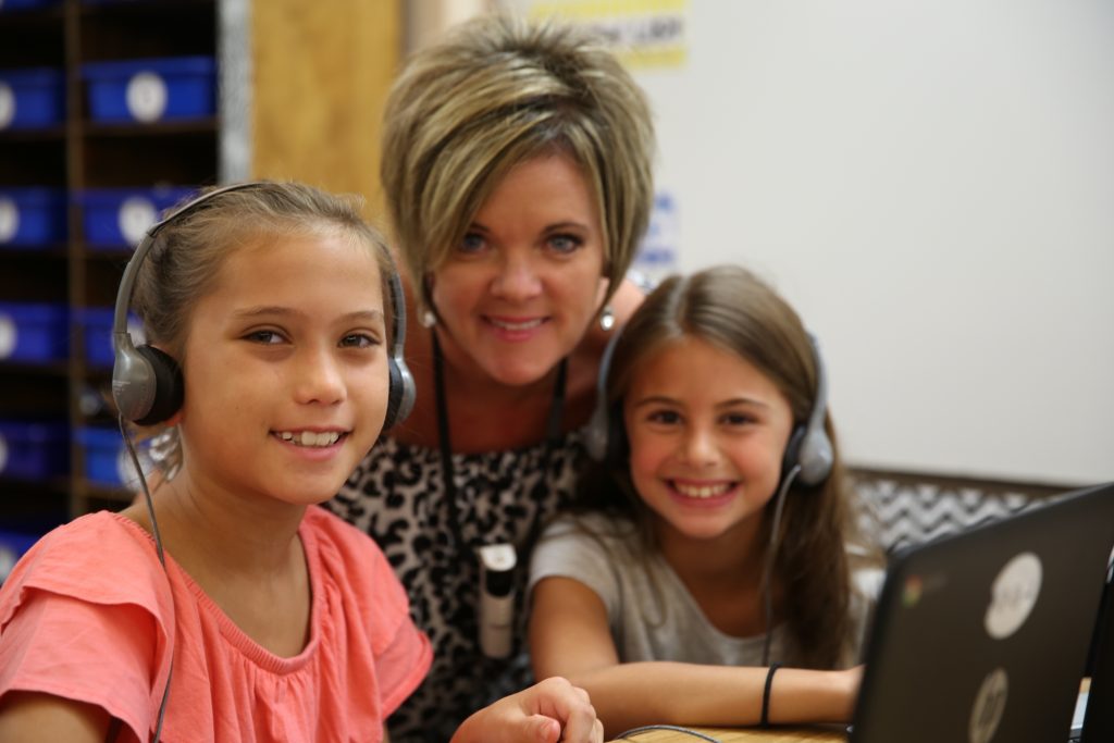 Northpoint teacher with students