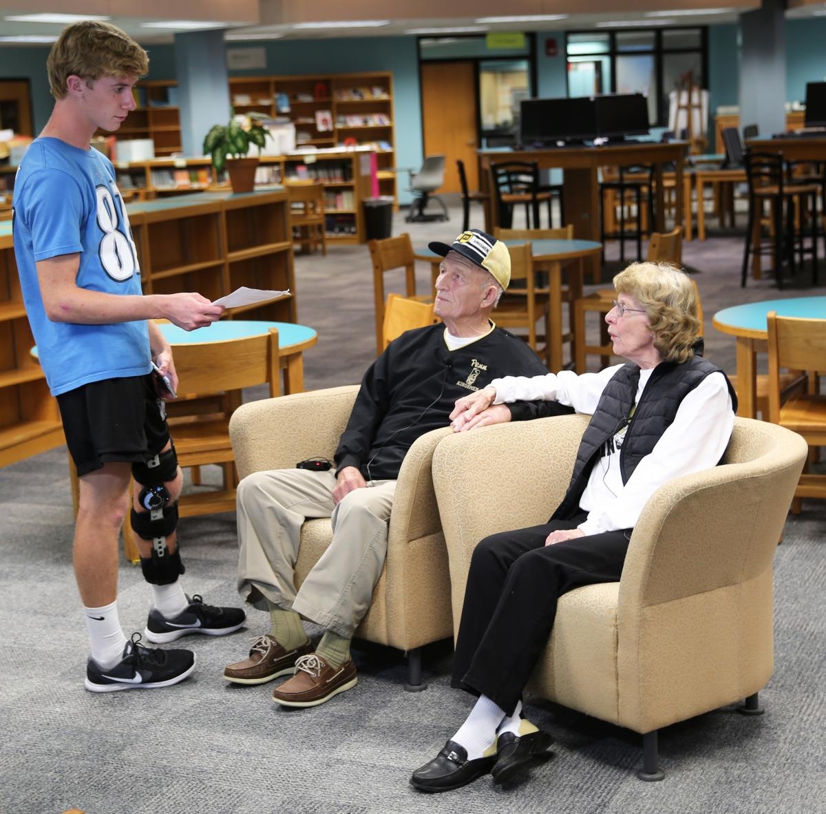 Penn student Eric Wood interviews his grandparents, Vern & Ruth Thompson
