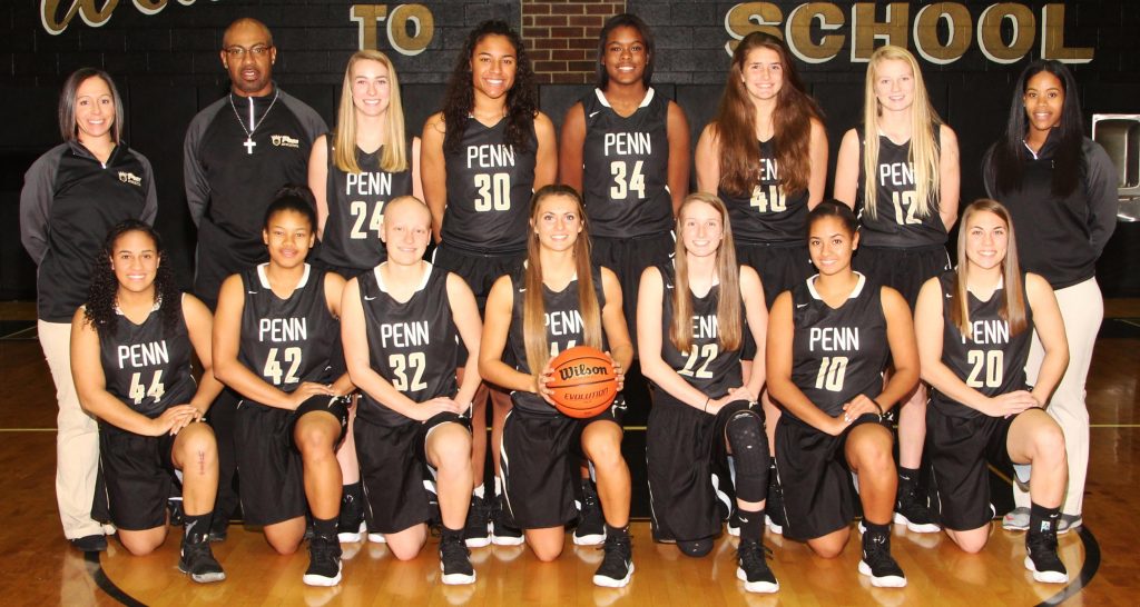 The 2017-2018 Penn Girls Basketball Team