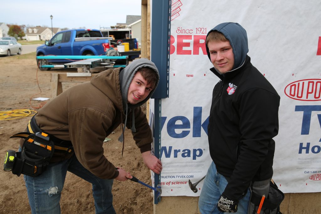 Penn Building & Trades students working on Phase I