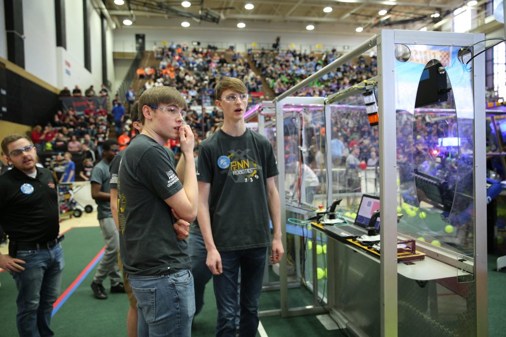 Penn students at the 2017 Robotics event
