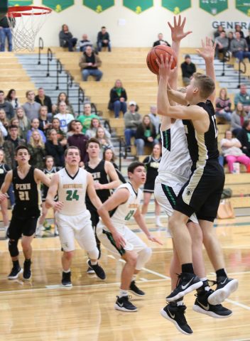 Drew Lutz drives in for the score in double overtime.