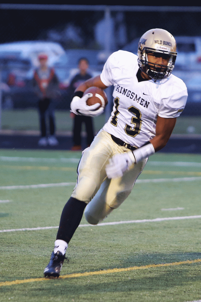 Penn's Paul Moala returns a kickoff for a touchdown.
