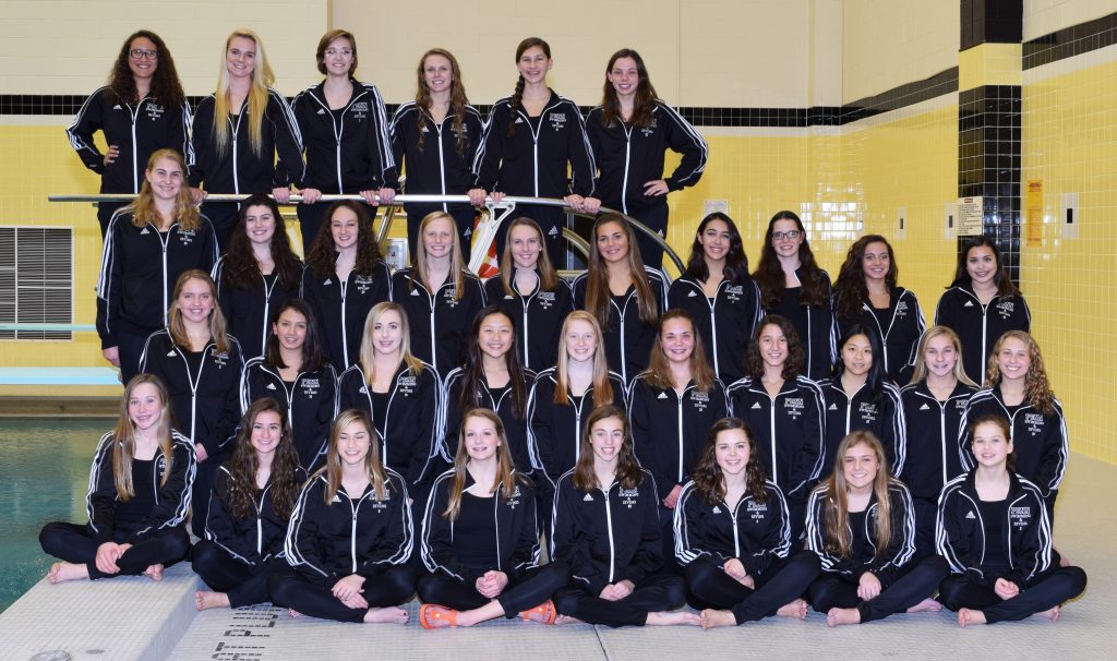 The 2017-2018 Penn Girls Swimming and Diving Team.