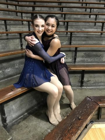 Rachel Wobbe, left, and Kurumi Narasaki placed in the Top 15 in the state.
