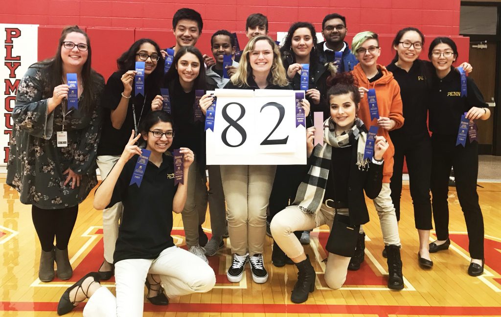 The Penn Spell Bowl Team qualifies for the State Championships.