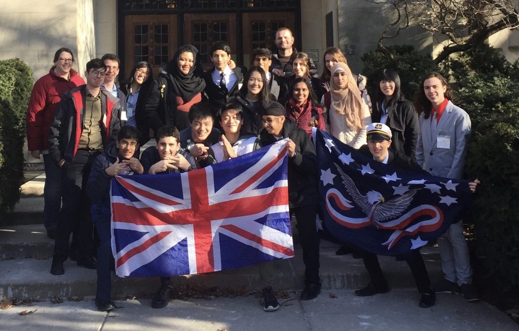 Penn Model United Nation students at the University of Michigan competition.