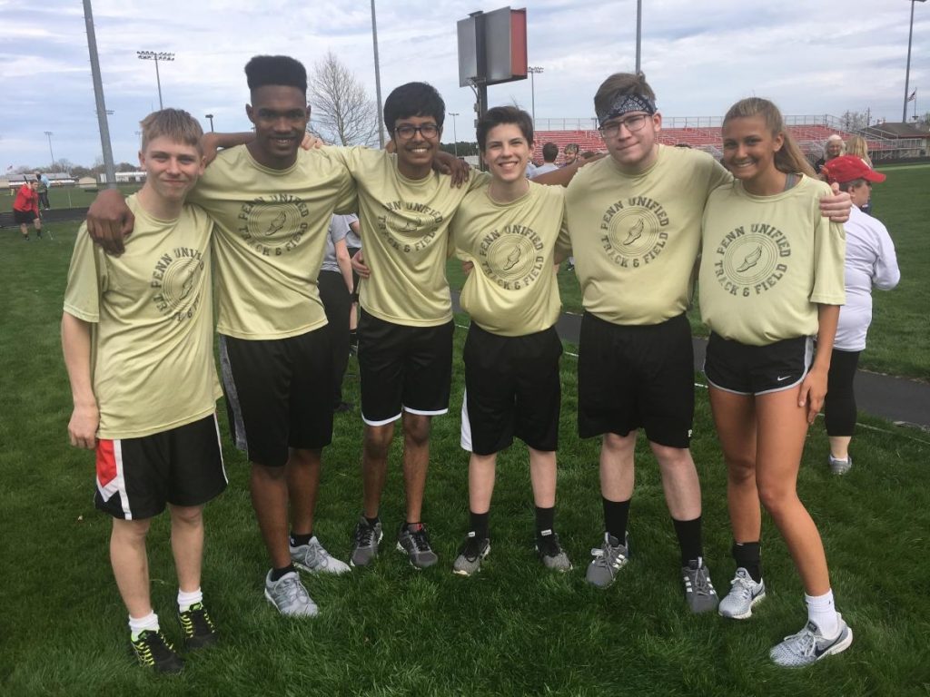 Members of the 2019 Penn Unified Track Team.