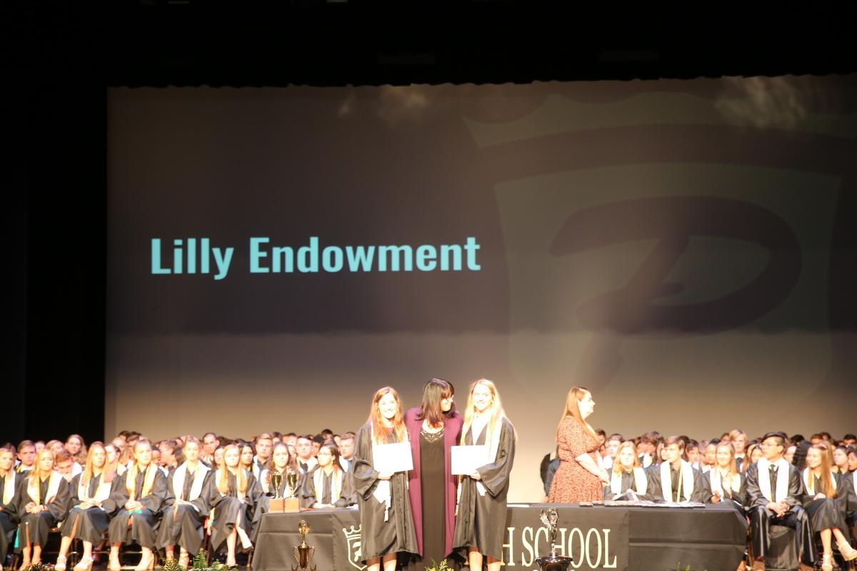 Abigail Meckstroth & Emily Morales Liddiard, awarded the Community Foundation of Saint Joseph County Eli Lilly Endowment Scholarship