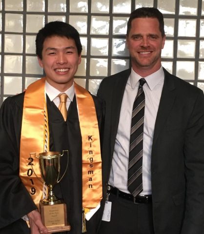 Corey Wang, Kingsman of the Year Award winner
