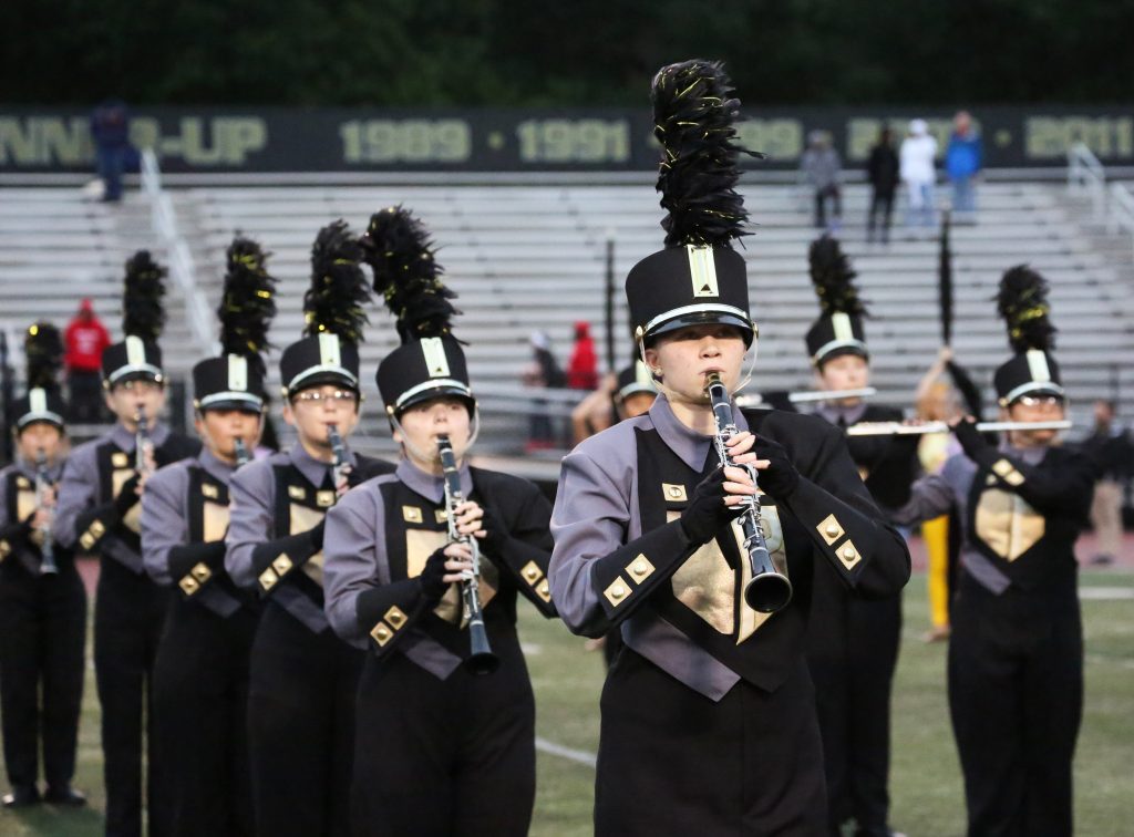 Members of the Penn High School Marching Kingsmen.