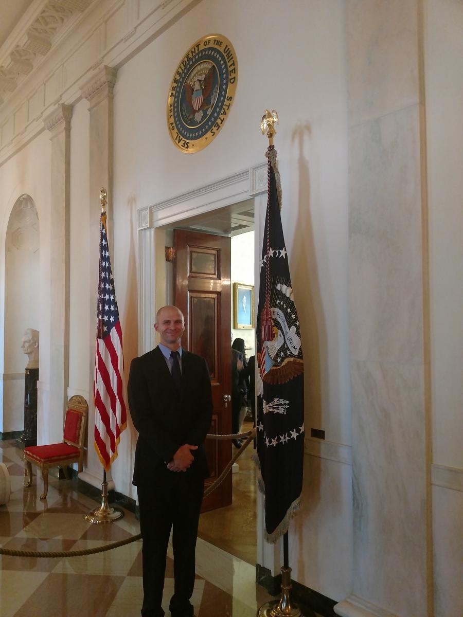 John Gensic at the White House, Oct. 18, 2019