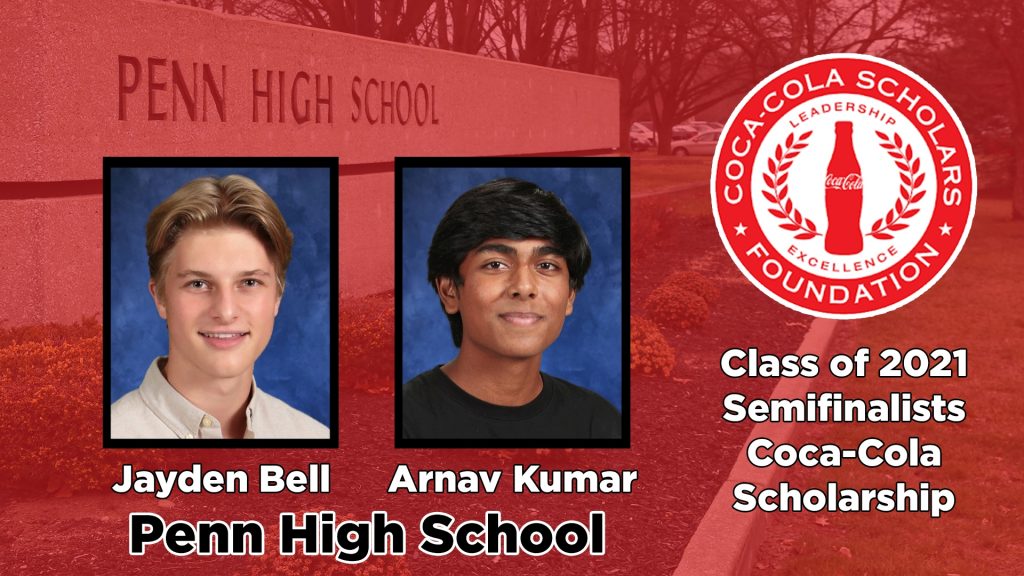 Jayden Bell, Arnav Kumar named Semi-finalists for Coca-Cola Scholarship.