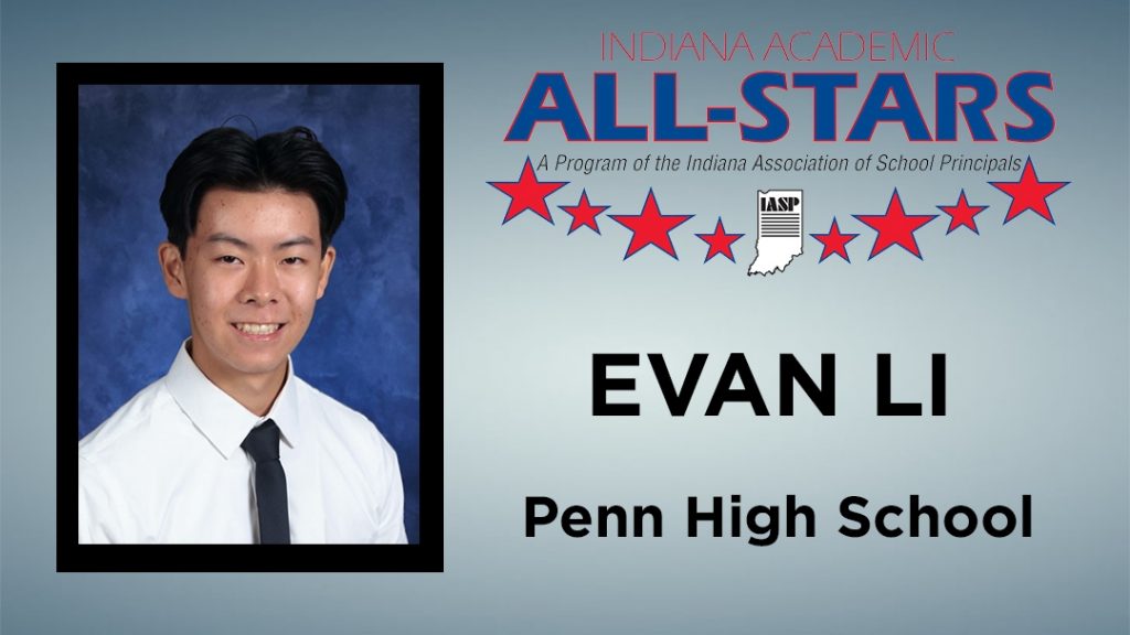 Evan Li named an Indiana Academic All-Star