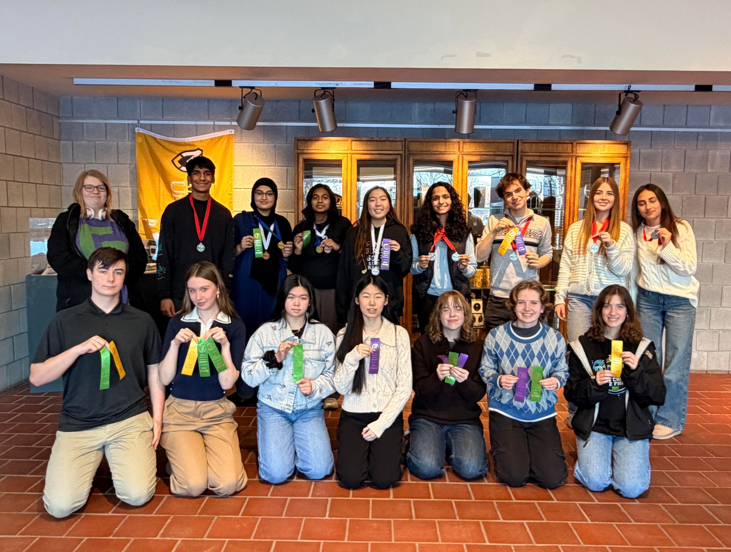 Penn's Science Olympiad team earns third place at the Regional Tournament, securing a spot at the State Finals.

Our students competed in 19 events and placed in 14 of them, and every single team member came home with a medal or a placement.

1st Place
Disease Detectives — Alishba Syeda & Iniya Christopher

2nd Place
Chem Lab — Toby Prince & Ishita Masetty
Designer Genes — Sadie Charbonneau & Shyla Douglas
Water Quality — Abhijay Masetty & Ishita Masetty

3rd Place
Experimental Design — Iniya Christopher, Alishba Syeda & Kathy Lee

4th Place
Material Science — Katie Kuzmic & Toby Prince
Dynamic Planet — Jaden Hoffman & Caleb Tyler

5th Place
Remote Sensing — Jaden Hoffman & Caleb Tyler
Rocks and Minerals — Jaden Hoffman & Joanna Lin
Bungee Drop — Iniya Christopher & Alishba Syeda
Machines — Kelsey Meyer & Maddie Kuzmic

6th Place
Boomilever — Kelsey Meyer & Maddie Kuzmic
Forensics — Toby Prince & Anita He
Engineering CAD — Kathy Lee & Maddie Kuzmic