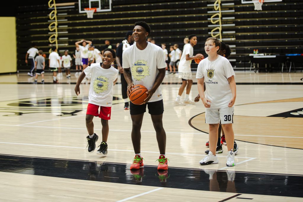 Markus Burton With Students