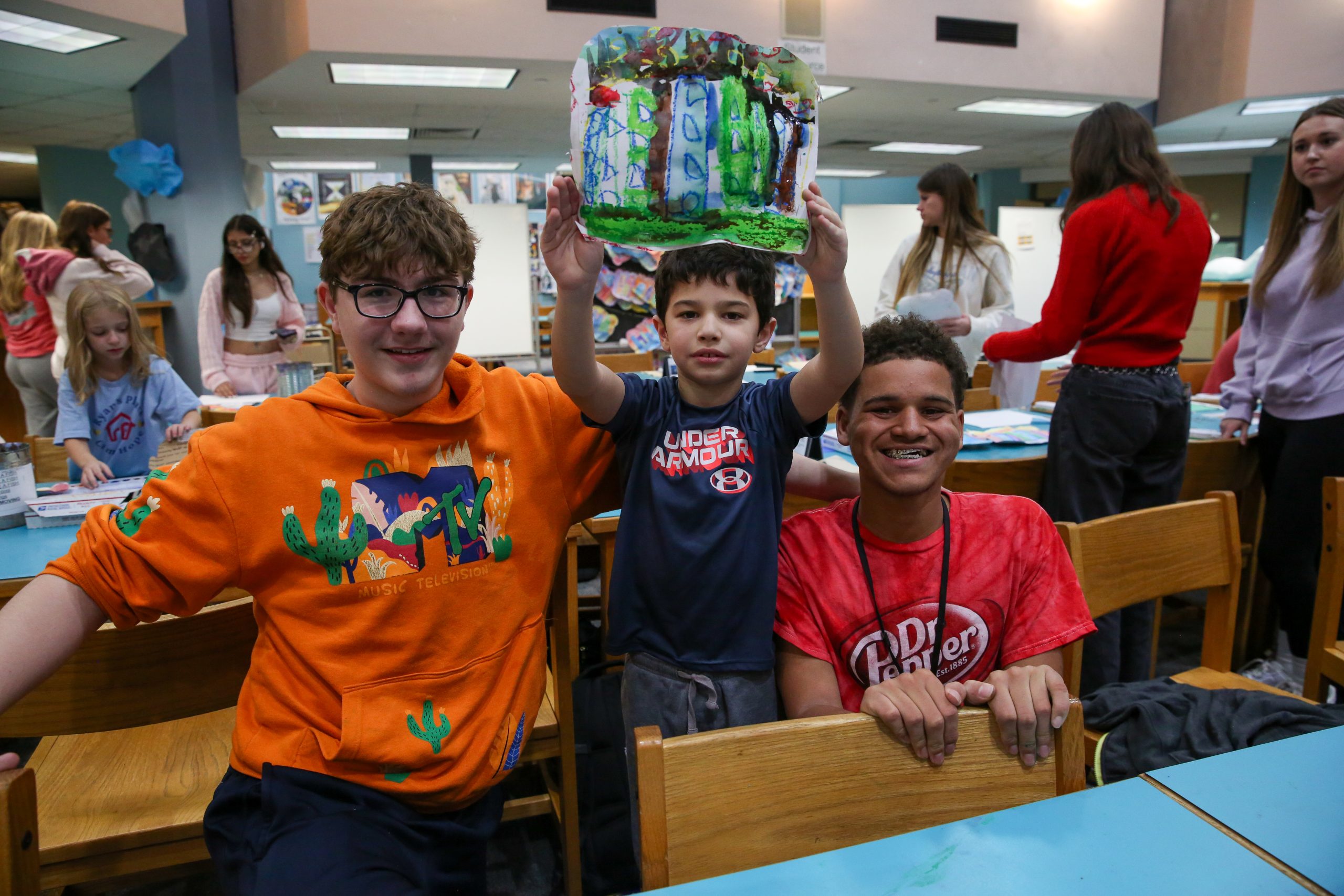 Bittersweet Principal Bob Thompson & students