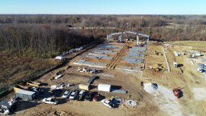 Penn High School Fieldhouse under construction