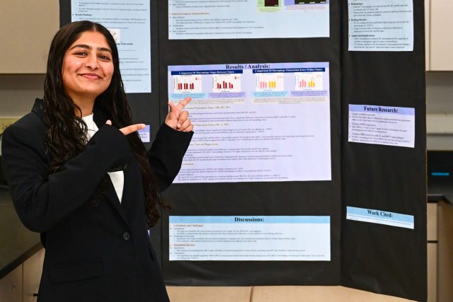 student at Science Fair